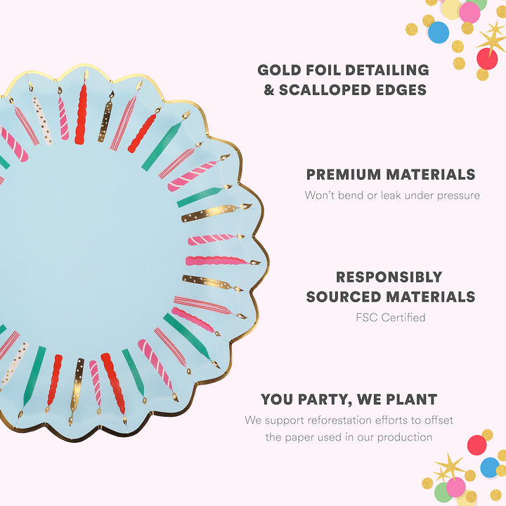 Birthday Wishes Dessert Plates (10 ct)