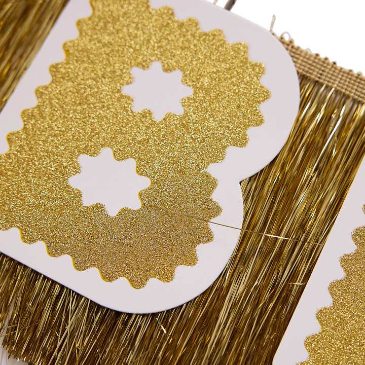 Customize Me Gold Fringe Reusable Party Garland