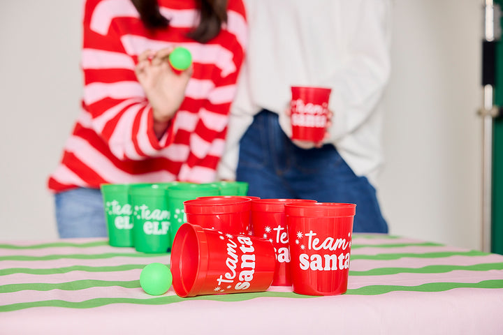 Santa Pong Christmas Toss Game Set (12ct cups)