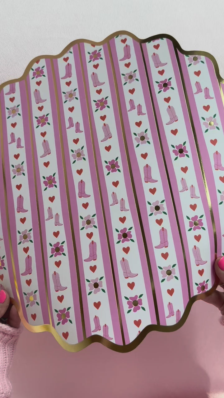 Boot Scoot Blooms Placemats (10 ct)