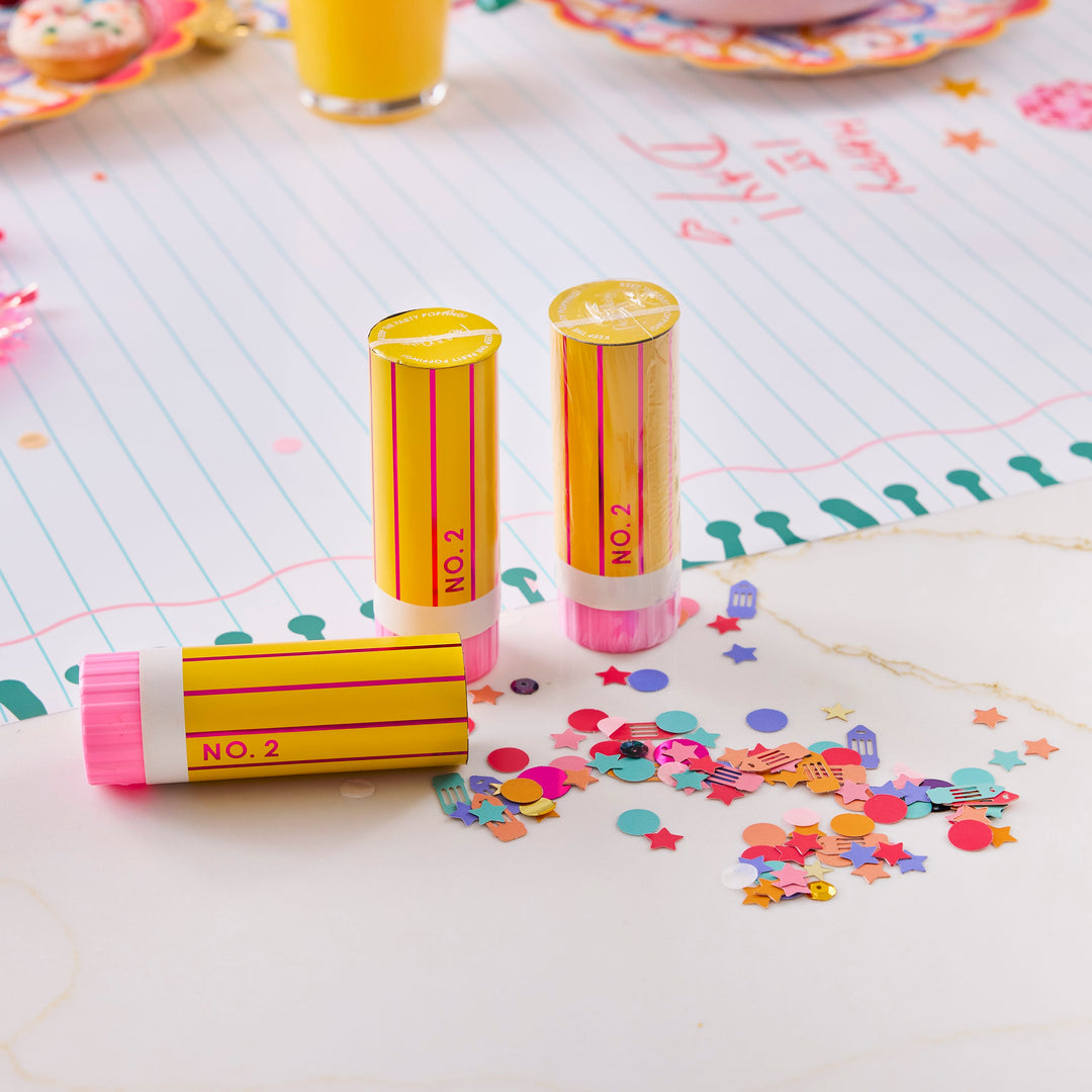 Pencil Confetti Poppers