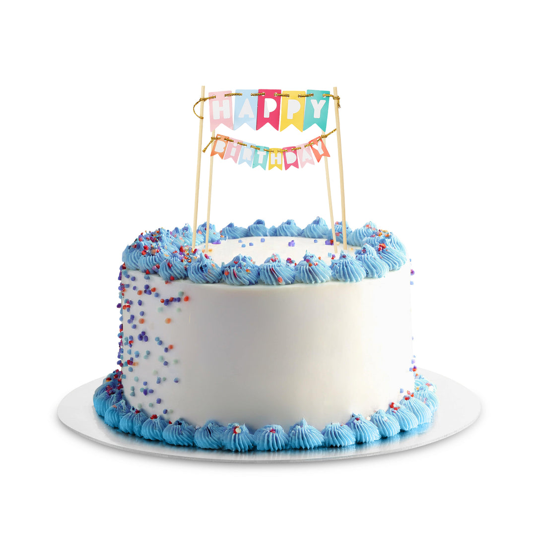 Packed Party Happy Birthday Cake Pennant Happy Birthday Cake Topper