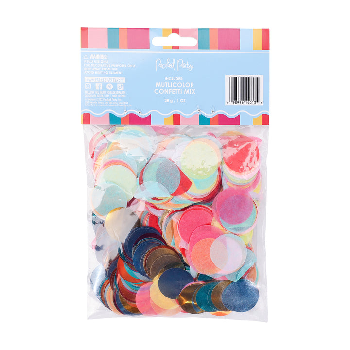 Packed Party Confetti Time Jumbo Multicolor Confetti Pack