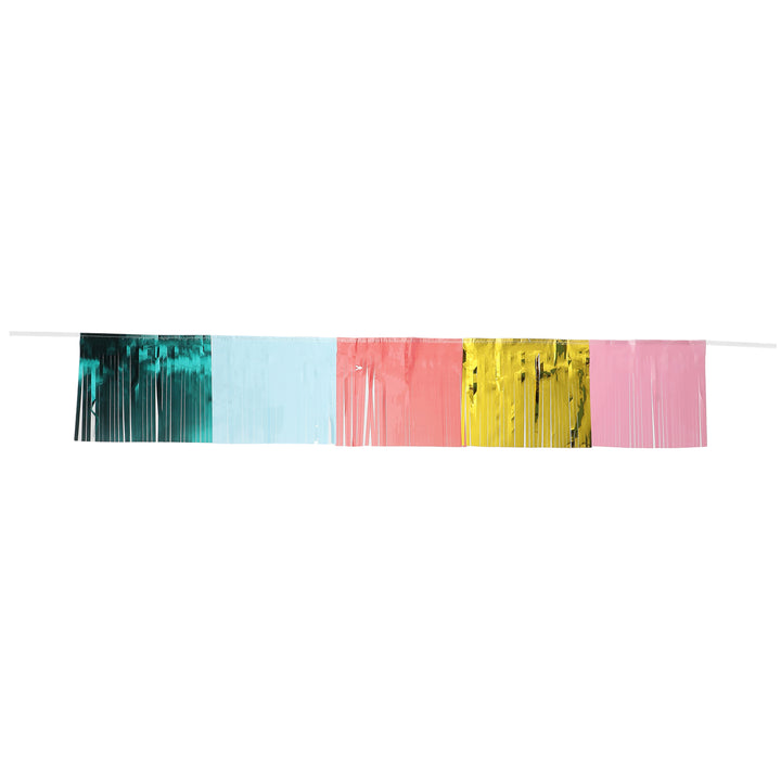 Packed Party Multicolor Fringe Backdrop Multi Banner Photo Wall for Birthday and Bachelorette Parties