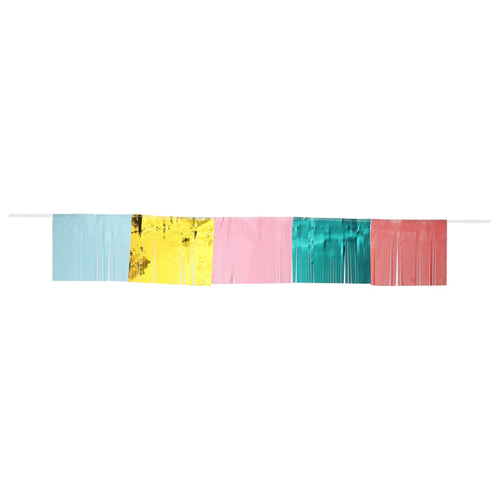 Packed Party Multicolor Fringe Backdrop Multi Banner Photo Wall for Birthday and Bachelorette Parties