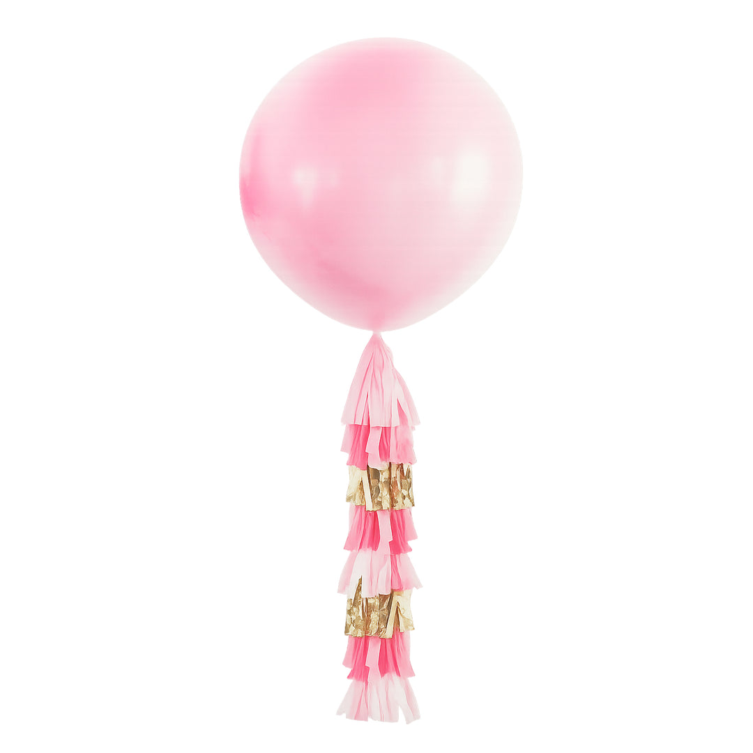 Packed Party Pink Tassel Jumbo 34" Balloon