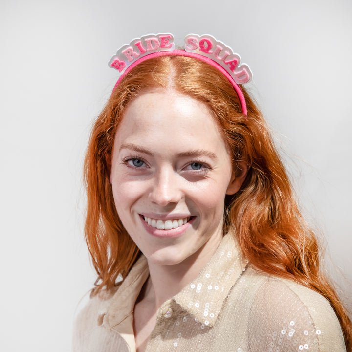 Packed Party Miss To Mrs &amp; Bride Squad 4-pack Novelty Bridal Headbands for Bachelorette Parties and Bridal Showers