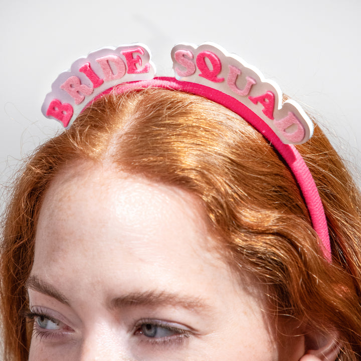Packed Party Miss To Mrs &amp; Bride Squad 4-pack Novelty Bridal Headbands for Bachelorette Parties and Bridal Showers