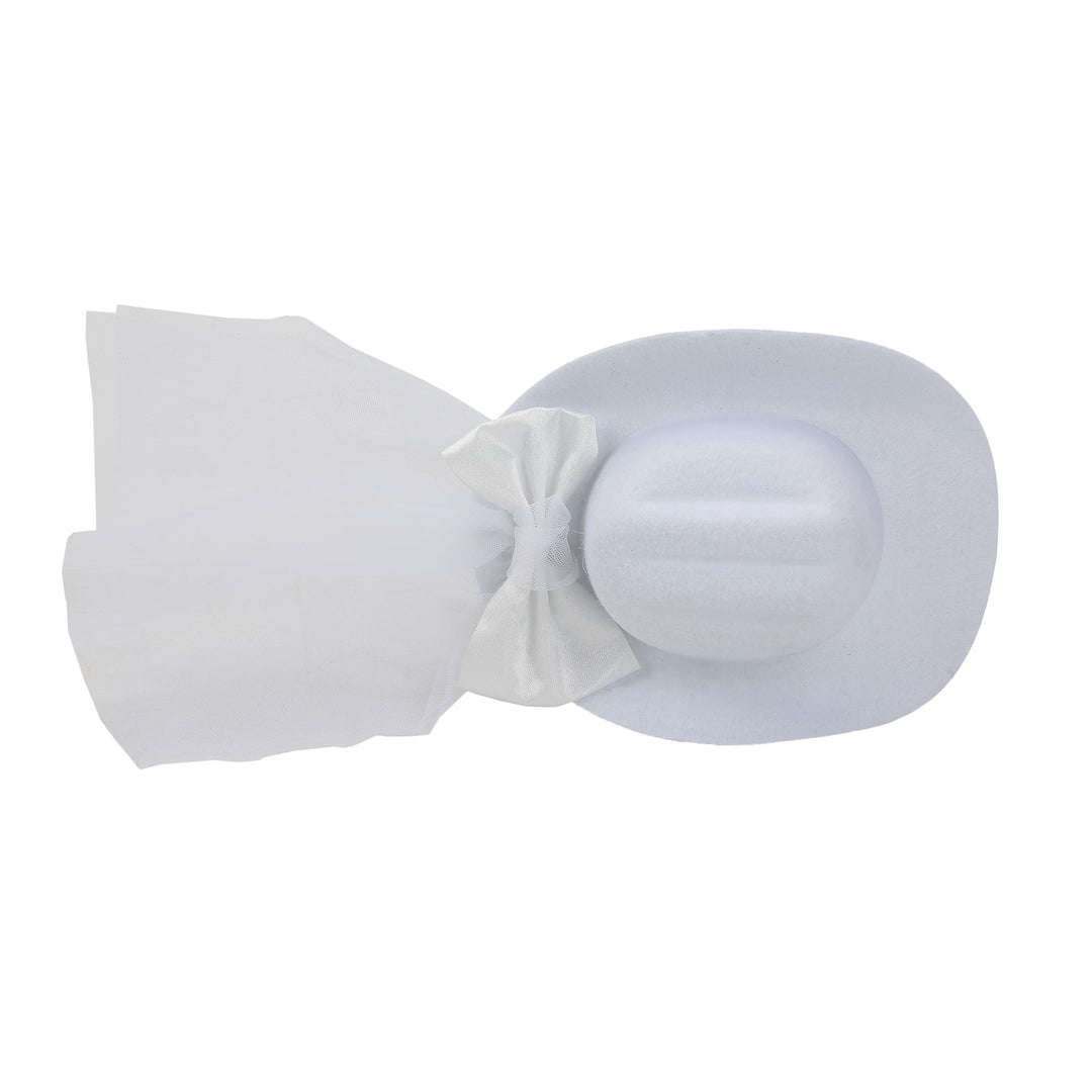 Packed Party Cowboy Hat &amp; Veil Novelty Bridal Headband