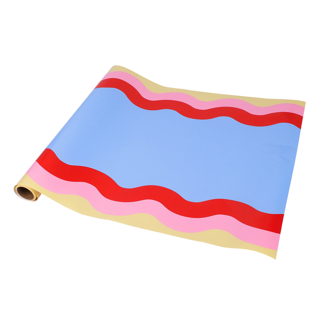 Scalloped Soiree Paper Table Runner (25 ft, cut to fit)