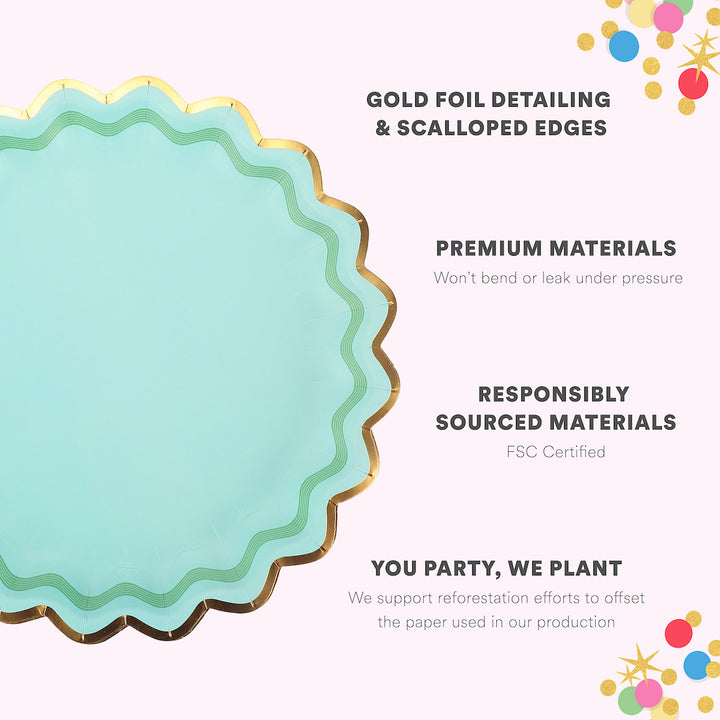 Rainbow Ric Rac Assorted Dinner Plates (10 ct)