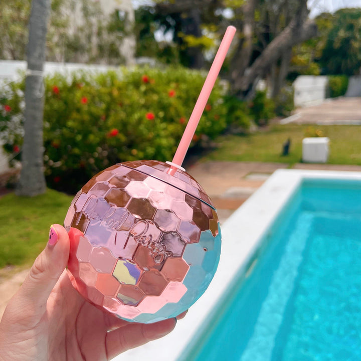 Disco Ball Sipper (Pink)