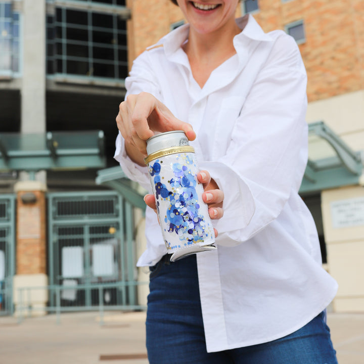 Skinny Can Cooler- True Blue