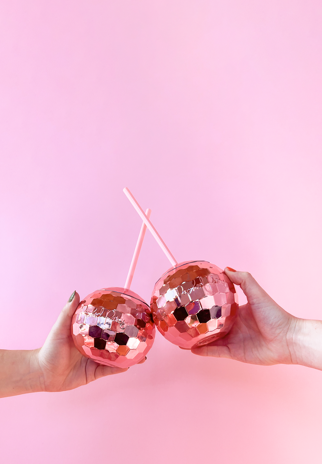 Disco Ball Sipper (Pink)